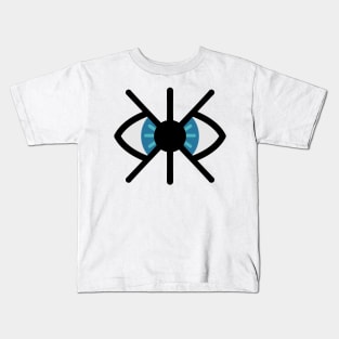 Simple tribal eye tattoo design Kids T-Shirt